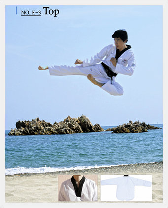 Taekwondo Uniform (No.K-3 Top)  Made in Korea